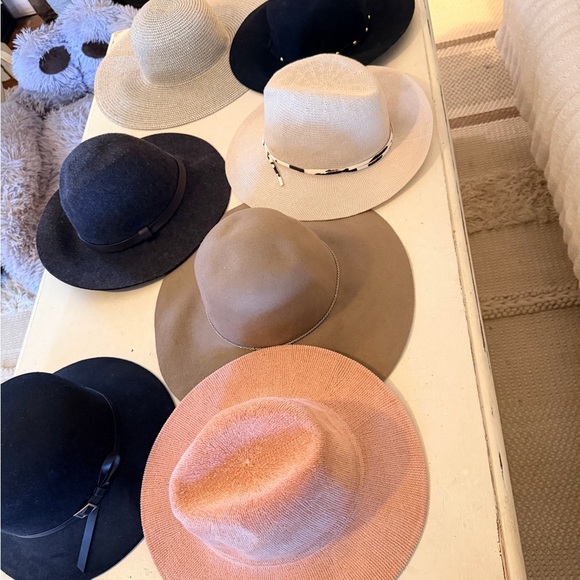 Lot of Stylish Wide-Brimmed Hat Collection
